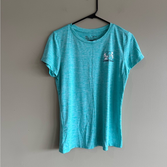 Under Armour Aqua Blue T-Shirt - Picture 1 of 4